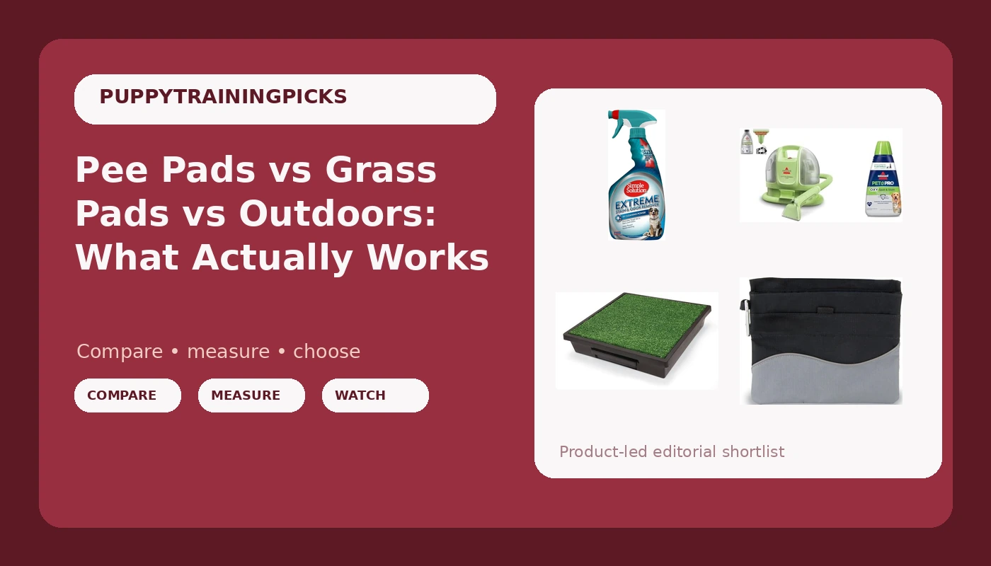 Pee Pads vs Grass Pads vs Outdoors: What Actually Works - PuppyTrainingPicks review with measurements and honest opinion