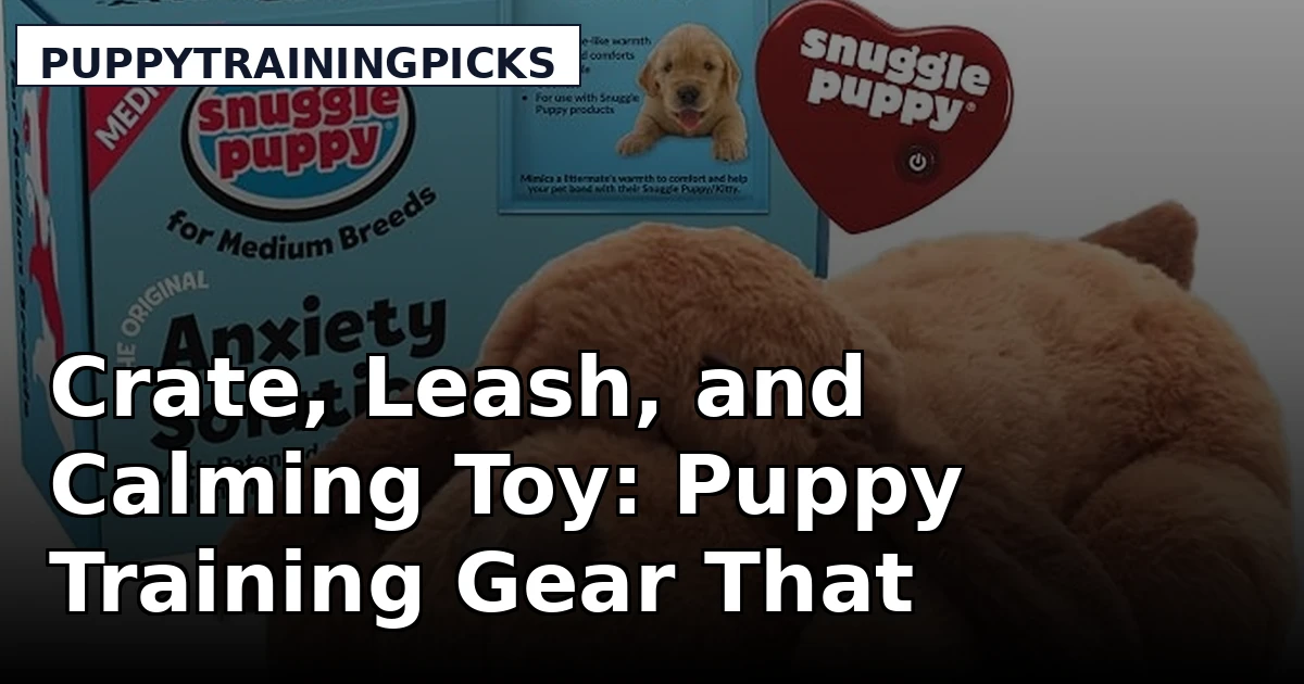 Crate, Leash, and Calming Toy: Puppy Training Gear That Survives Week 6
