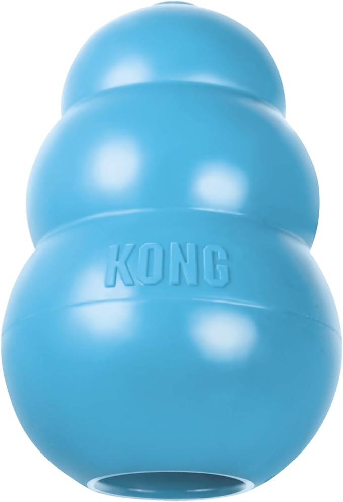 KONG Puppy, Natural Rubber Teething Chew Toy, for Small Puppies, Blue
