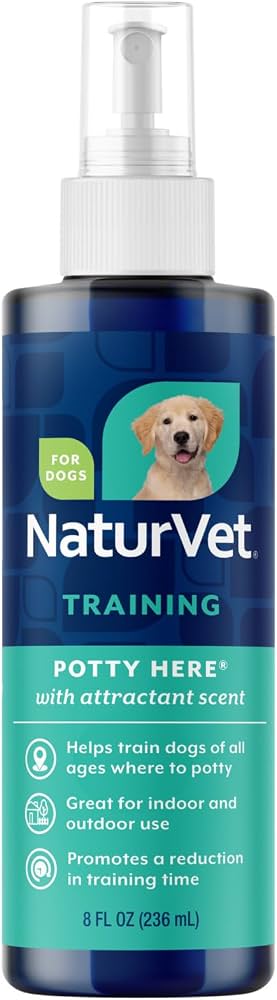NaturVet Potty Here Training Aid Spray for Puppies and Dogs - 8 oz