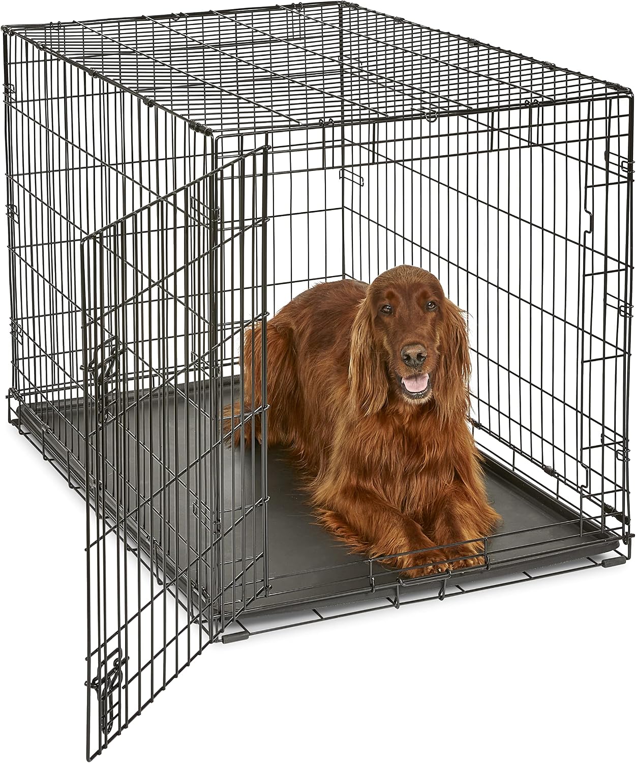 New World by Midwest 42-Inch Single Door Crate, for Large Breeds, 71-90 lbs