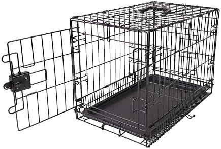 Amazon Basics Portable, Foldable Metal Wire Dog Crate