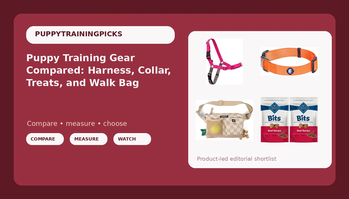 Puppy Training Gear Compared: Harness, Collar, Treats, and Walk Bag